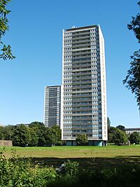 High flats at Wyndford Road (geograph 2057121).jpg