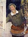 Ilya Repin self-portrait at work