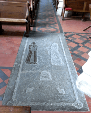 JohnTywnyho Died1485 LedgerStone LechladeChurch Gloucestershire