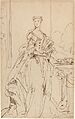 John Vanderbank, Portrait of a Standing Lady, 1734, NGA 70188