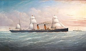 Joseph Witham - The Cunard steam ship 'Servia', 1881