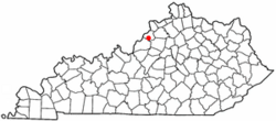 Location of Park Lake, Kentucky