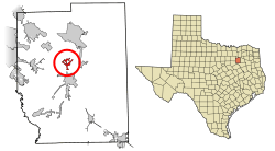 Location of Post Oak Bend City in Kaufman County, Texas