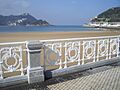 Kontxa eskubanda eta hondartza Donostia