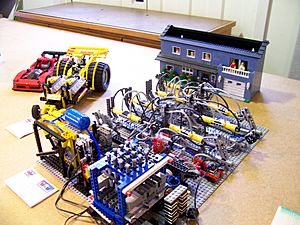 Lego Pneumatic Adding Machine