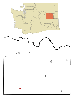 Location of Odessa, Washington
