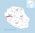 Locator map of Les Trois-Bassins 2018