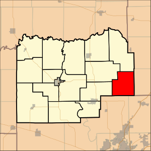 Location in Menard County