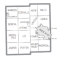 Midland County, MI census map