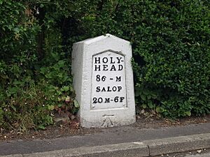 Milestone on the route of the old A5 - geograph.org.uk - 189281