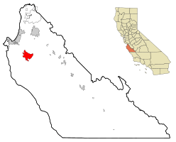 Location in Monterey County and the state of California