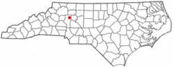 Location of Harmony, North Carolina