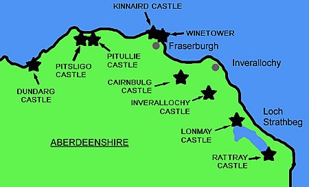 Nine Castles of the Knuckle (Buchan, Aberdeenshire - map)