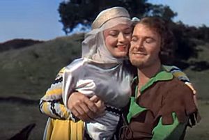 Olivia de Havilland and Errol Flynn in The Adventures of Robin Hood trailer