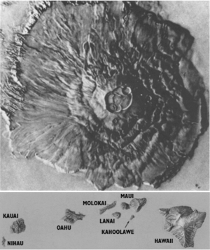 Olympus Mons and Hawaii to scale