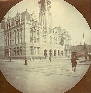 OmahaPostOfficestreetscene1900