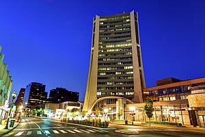One Landmark Square Stamford Night