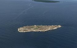 Pilot Island from air 2019
