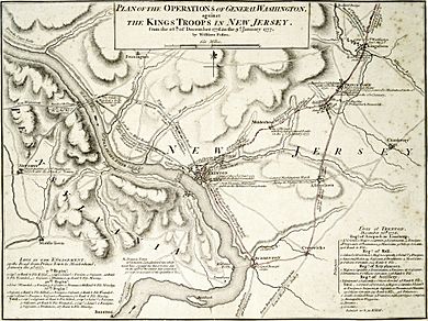 Plan of the Operations of General Washington, against the Kings Troops in New Jersey, from the 26th. of December, 1776, to the 3d. January, 1777