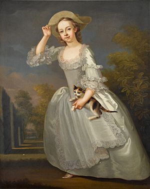 Portrait of Jane Bertie, daughter of the 2nd Duke of Ancaster (by George Knapton)