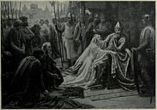 Queen Plippia intercending for the Burghers of Calais byJ.D Penrose