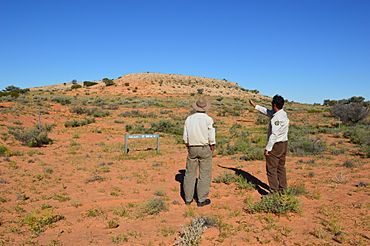 Rangers looking at Approdinna Attora Knolls in the Simpson Desert Conservation Park.JPG