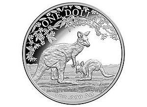 Reverse of the 2017 $1 fine silver proof kangaroo series coin.jpg