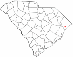 Location of Socastee inSouth Carolina
