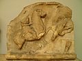 Slab from the Amazonomachy frieze from the Mausoleum at Halikarnassos, Mausoleum at Halicarnassus, British Museum (8244592181)