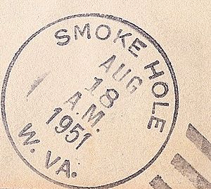 Postmark from Smoke Hole, West Virginia