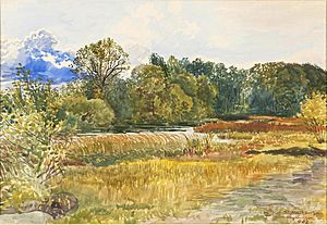 Stanisław Masłowski (1853-1926), Autumn landscape in Rybiniszki, 1902