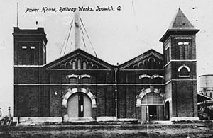 StateLibQld 1 110052 Power House at the Ipswich Railway Workshops, Ipswich, Queensland,ca. 1914