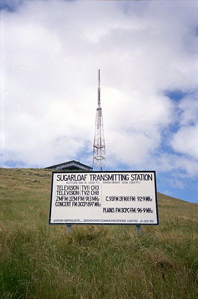 Sugarloaf transmission tower, January 1990