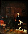 Susan Macdowell Eakins, Gentleman and a Dog, 1878