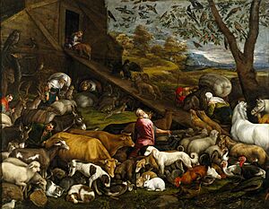 The Animals Entering Noah's Ark 1570s Jacopo Bassano