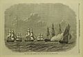 The British Flying Squadron leaving False Bay, Cape of Good Hope - ILN 1869