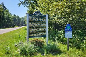 Town of Alcona, Michigan state historic marker