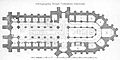 Uppsala Cathedral plan 1770 - from Busser, Om Upsala Stad etc