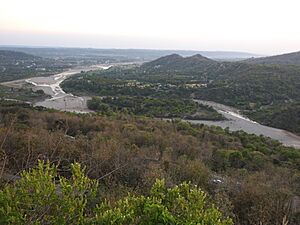 View of Ravi river from Nurpur fort