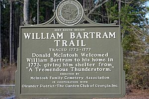 William Bartram Trail marker