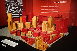 Wind Tunnel Model of One Post Office Square, Boston, by Frank Durgin, model built by Earl Wassmouth, 1979, view 2 - MIT Museum - DSC03794