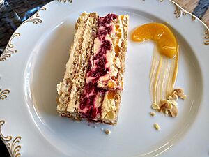 "Moskva slices" cake in Hotel Moskva, Belgrade 07