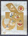 A Pahari painting of an OM containing deities, c.1780-1800