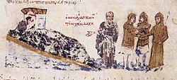 A monk shows the Cretan Saracens where to build Chandax