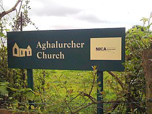 Aghalurcher Signpost on Newbridge Road