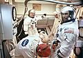Apollo 10 Stafford and Cernan in White Room