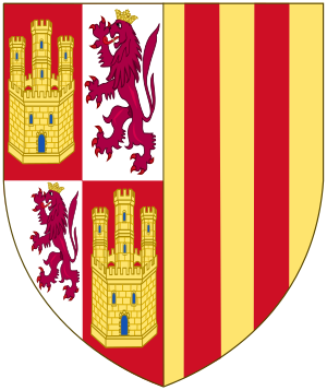 Arms of Maria of Aragon, Queen of Castile