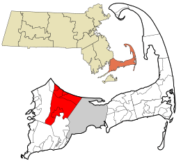 Location in Barnstable County, Massachusetts