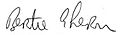 Bertie Ahern Signature