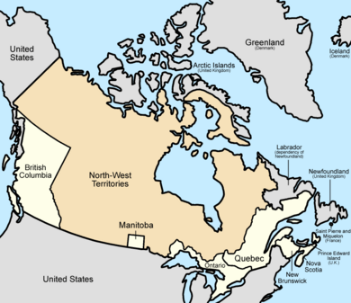 Canada provinces 1871-1873 simplified